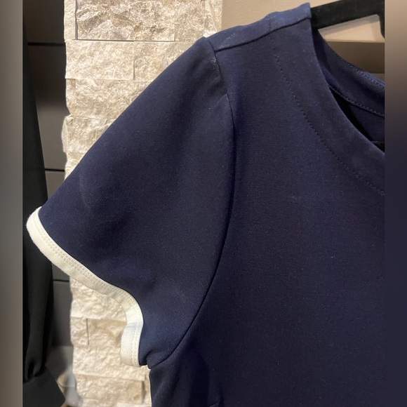 J Crew Blue plain drop waist dress size 10 - Picture 4 of 9